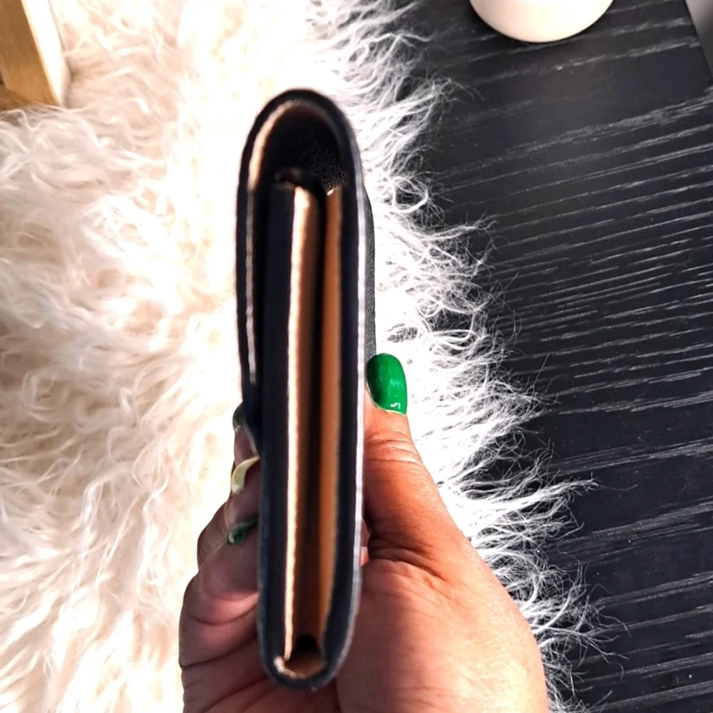 Louis Vuitton Black Monogram Empreinte Emilie Wallet